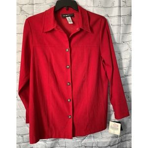 Sag Harbor Red Blazer Size 14 Womens NWT